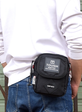 TOUGH男包迷你斜挎单肩小包男多功能户外旅行运动腰包潮酷手机包