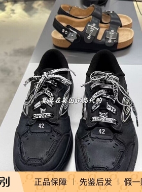 英国代购Balenciaga巴黎世家 9折 Hamptons压花 男士做旧休闲鞋