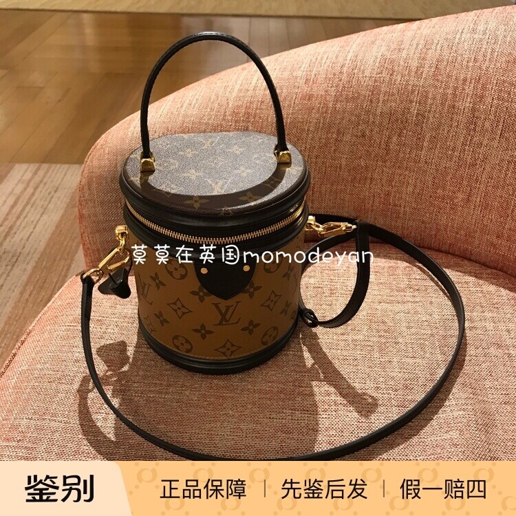 英国代购Louis Vuitton路易威登 经典老花手提斜挎水桶包M43986