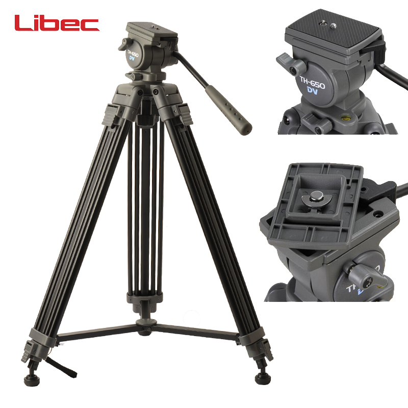 利拍摄像机三脚架液压云台套装