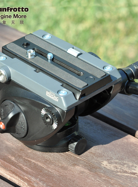 曼富图MVH500AH单反相机婚庆滑轨摄影摄像机两用观鸟液压阻尼云台