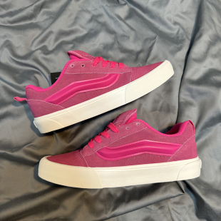胖胖面包鞋 knu 麂皮运动鞋 复古男女休闲板鞋 skool粉红火龙果美式