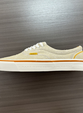 NBHD联名FTMD复古男女休闲鞋百搭小屁孩米白色全麂皮翻毛皮板鞋