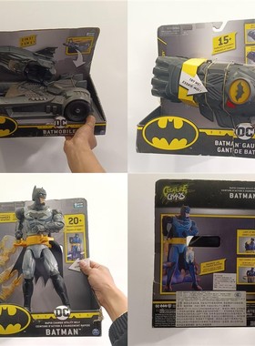 正版DC蝙蝠侠声光人偶 护臂手套 2合一蝙蝠车 Batman摩托车套装