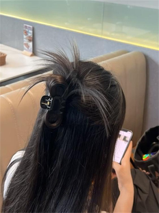 YFEIFEIE半扎毽子头假发抓夹女高马尾辣妹鸡窝头发夹2025新款发饰
