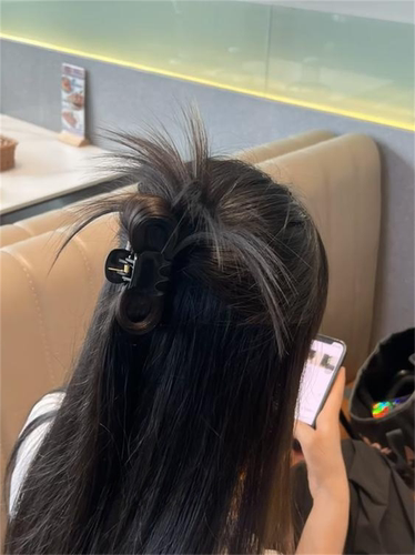 辣妹半扎毽子头假发抓夹新款