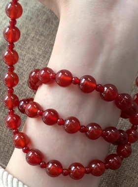 许我耀眼赵露思同款仿红玛瑙手串