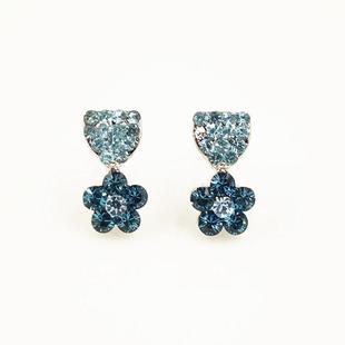 新光饰品s925纯银针小耳钉女日韩国精致镶钻锆石气质可爱时尚礼物