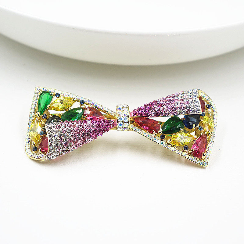 新光百搭淑女风满钻水晶饰品发夹