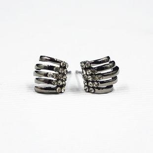 新光饰品耳环不规则亮黑迷你耳钉女日韩国摩登时尚简约个性耳饰品