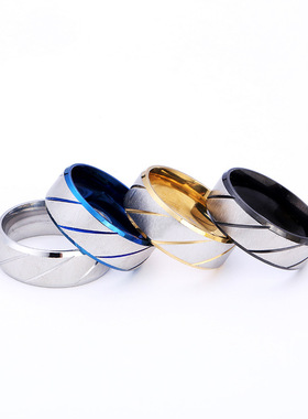 欧美跨境不锈钢钛钢戒指