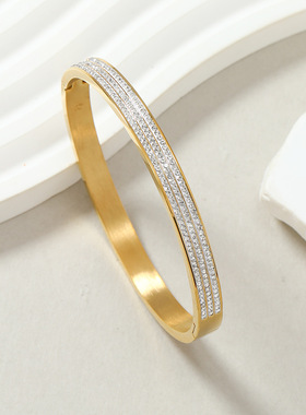 跨境气质满天星钛钢手镯