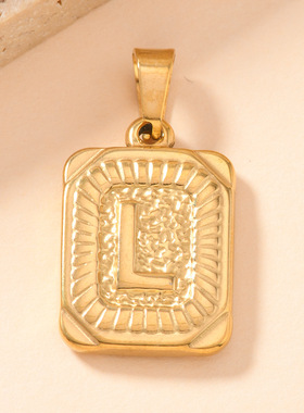 欧美爆款26字母不锈钢吊坠