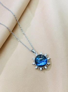 星空宇宙吊坠项链2352