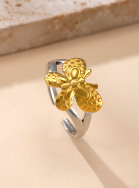 跨境爆款不锈钢情侣戒指