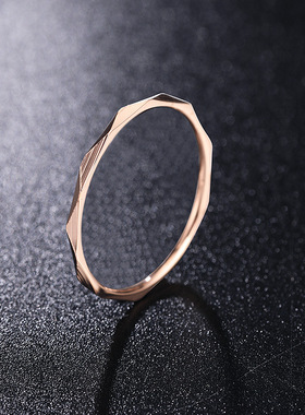 纤细情侣简约戒指0120