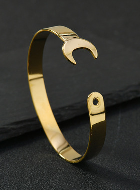 欧美热销钛钢C形扳手手镯