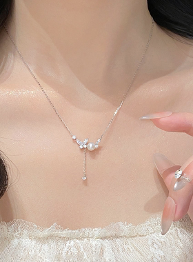 淡水珍珠蝴蝶项链女2026新款