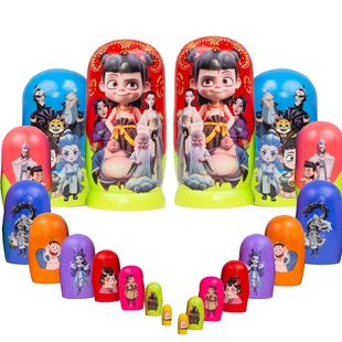 10层俄罗斯套娃电影版特级椴木制造六一礼物益智玩具工艺品摆件