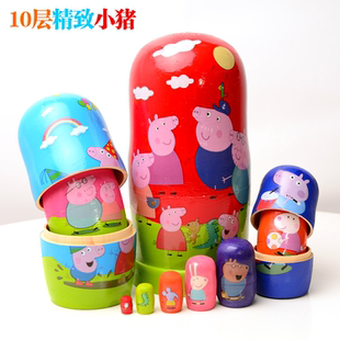 10层俄罗斯套娃电影版 特级椴木制造六一礼物益智玩具工艺品摆件