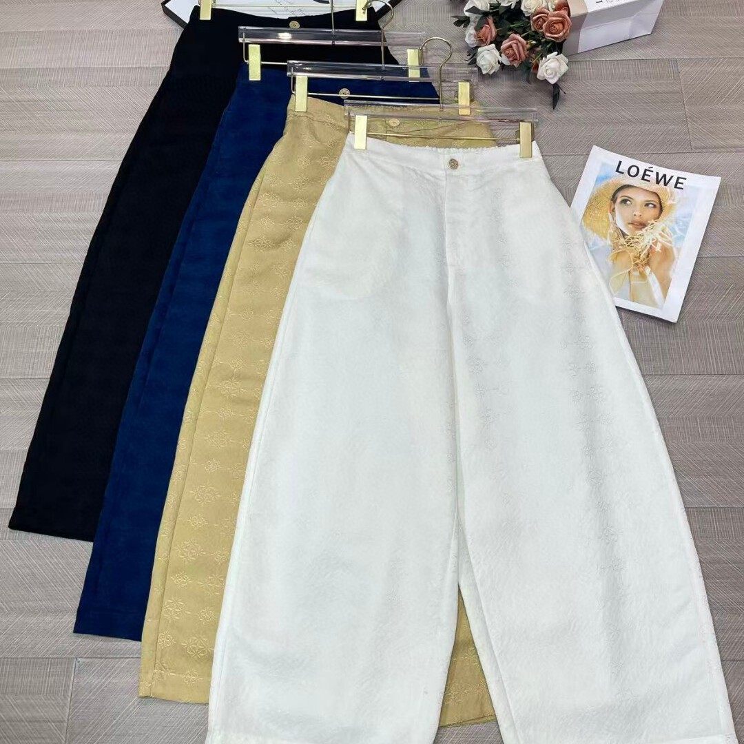 七七设计26年早春重工刺绣气质高雅百搭阔腿休闲裤G222-99269F,女装/女士精品,休闲裤,淘宝优惠券,粉丝福利购,淘宝优惠卷