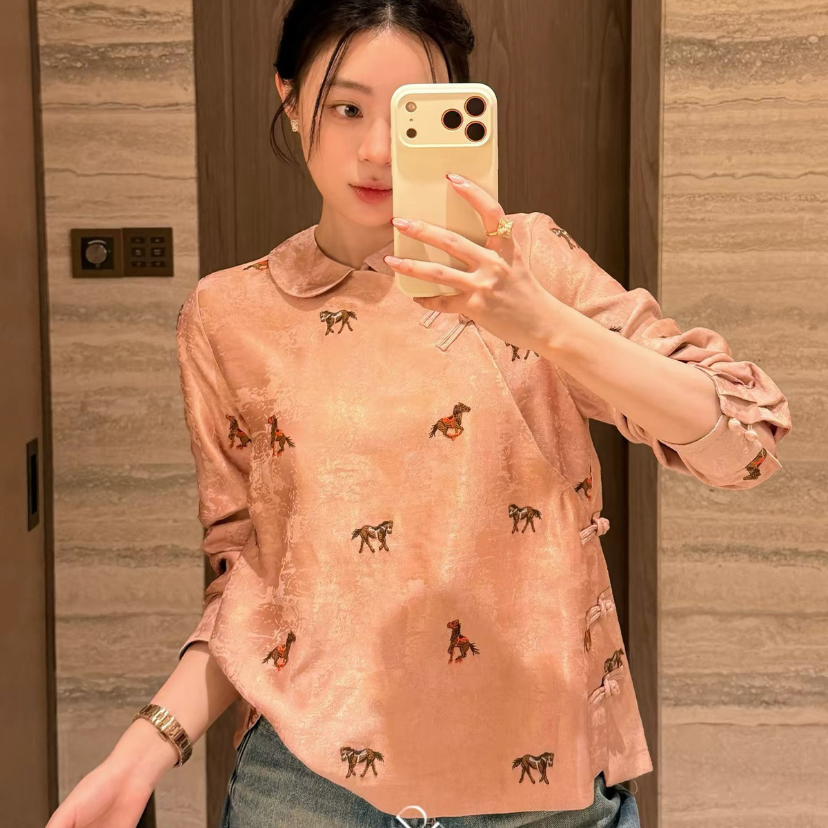 七七店福马刺绣娃娃领上衣甄选人丝亚麻刺绣面料小衫YS10-JS577,女装/女士精品,毛针织衫,淘宝优惠券,粉丝福利购,淘宝优惠卷