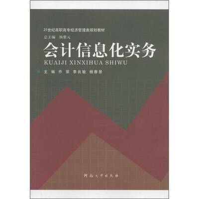 正版书籍 会计信息化实务乔荣河南大学出版社经济  人天书店畅销书排行榜