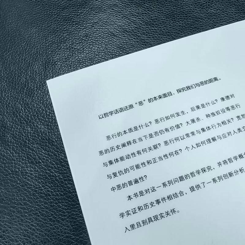 正版书籍 恶的哲学研究扎卡里·戈德堡安冬商务印书馆生活休闲  人天书店畅销书排行榜