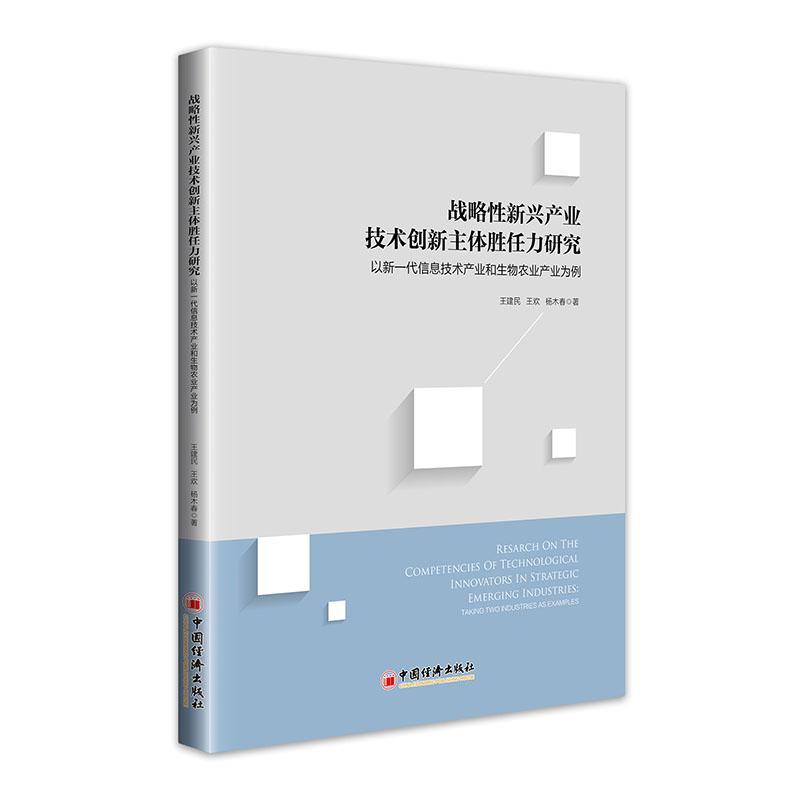 正版书籍 战略新兴产业技术创新主体胜任力研究王建民中国经济出版社经济 本书适合管理学方面的学生和研究人天书店畅销书排行榜