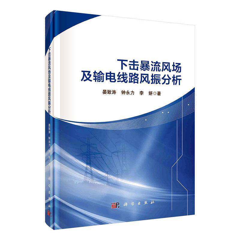 正版书籍 下击暴流风场及输电线路风振分析晏致涛科学出版社工业技术  人天书店畅销书排行榜