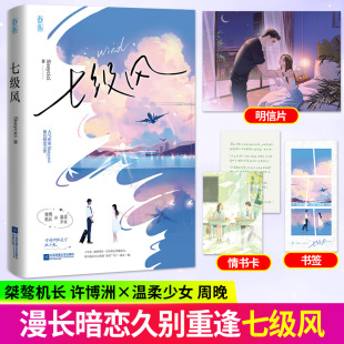 明信片 书签 人气作家Sissycici漫长暗恋之作 桀骜机长×温柔少女 畅销 七级风 青春爱情文学言情小说故事书正版 赠情书卡