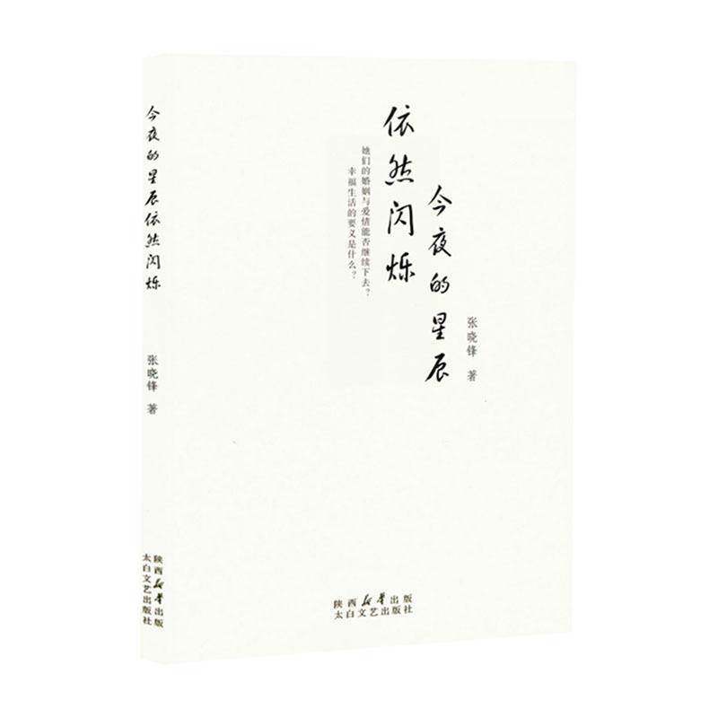 正版书籍 今夜的星辰依然闪烁张晓锋太白文艺出版社小说  人天书店畅销书排行榜