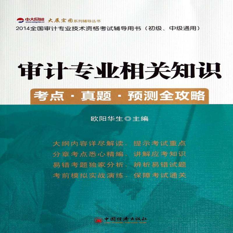 正版书籍 审计专业相关知识考点·真题·预测全攻略欧阳华生中国经济出版社考试  人天书店畅销书排行榜