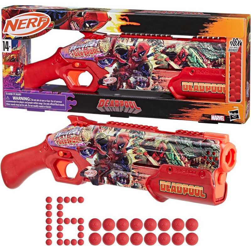 死侍8球nerf热火玩具枪骇客