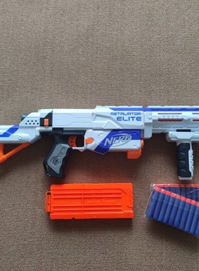 散货全新孩之宝Nerf白色复仇者速瞄软弹发射器国产橙机儿童玩具枪