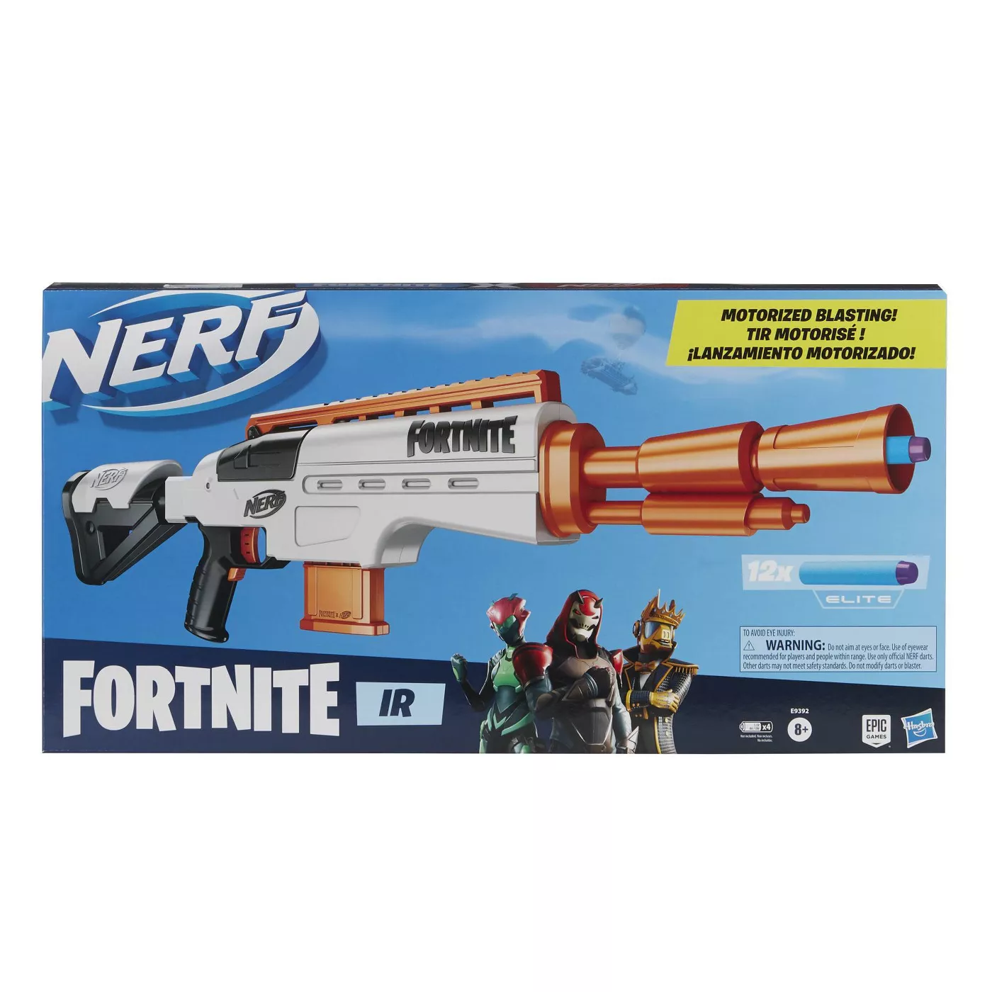 孩之宝NERF Fortnite堡垒之夜IR电动软弹发射器儿童玩具枪美版