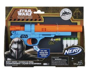nerf热火star wars星球大战曼达洛人赏金猎人双管声光软弹发射器