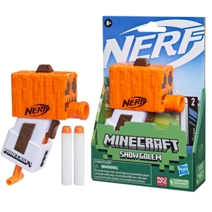 美版Nerf热火Minecraft我的世界jolt雪傀儡软弹发射器儿童玩具枪