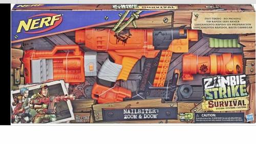 NERF僵尸叮咬钉枪软弹发射器