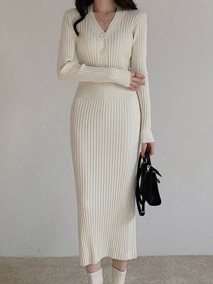 Autumn Winter Sweater Dress For Women 2023 New Arrivals Butt