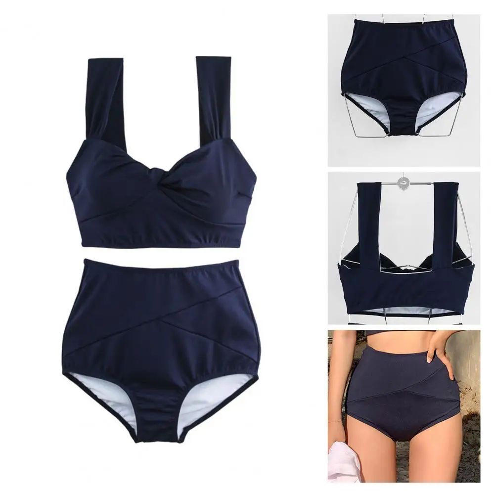 Tight Fashion Separated High Waist Bikinis Set Two Piece Wo