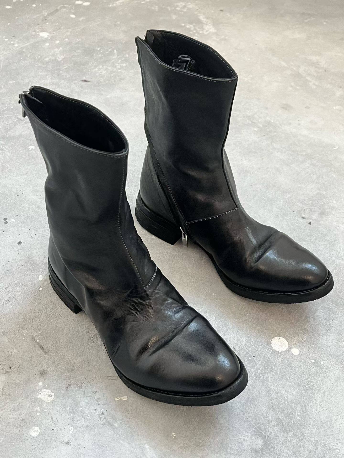 thumbnail for Print Autonomous 2601 2.0 Black Horseskin Dark Pioneer Basic Boots