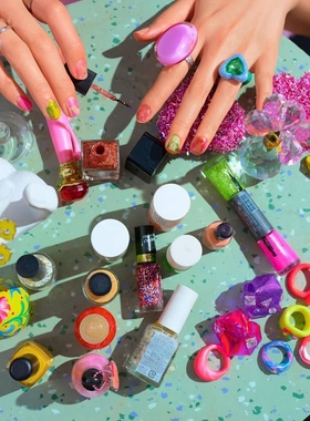 炫彩复古心形手作定制戒指