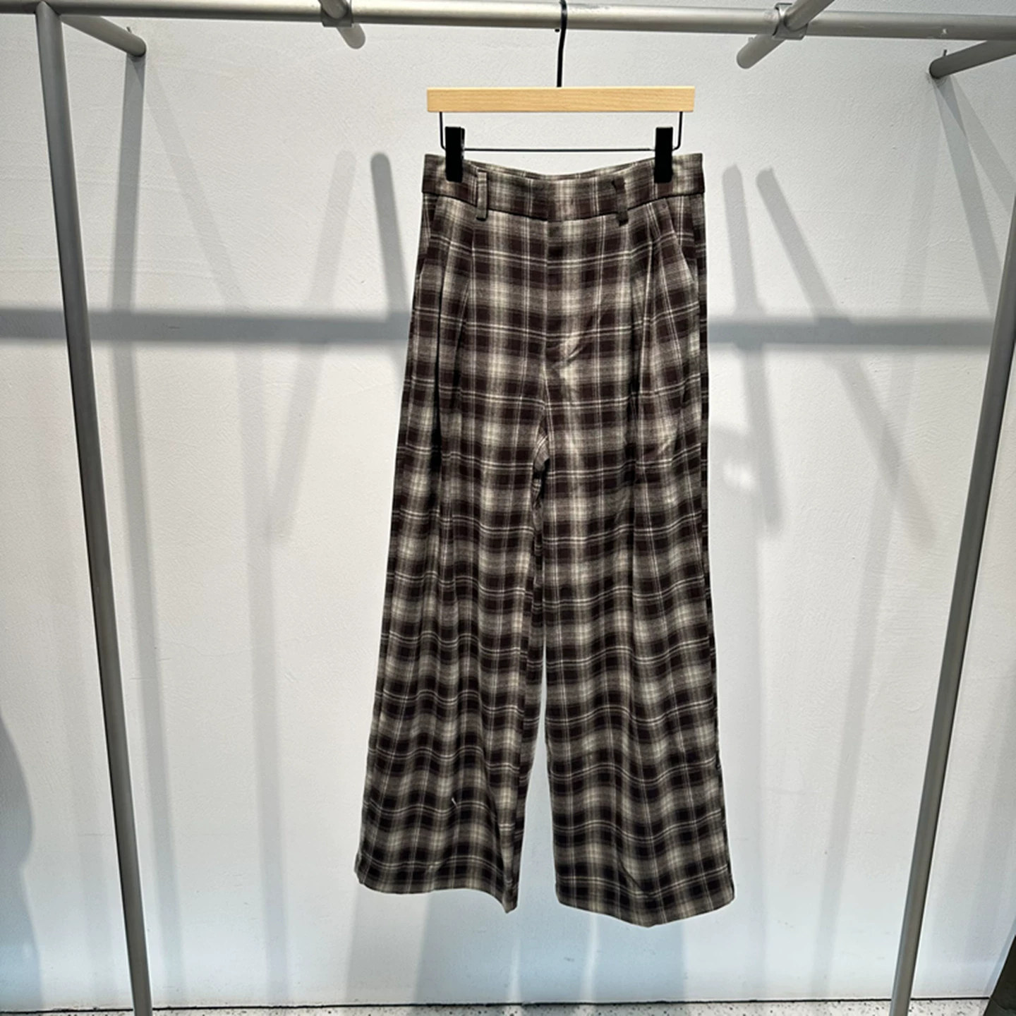 艾诺丝专柜正品国内代购2025年冬季新品百搭格子裤子AR304116-889