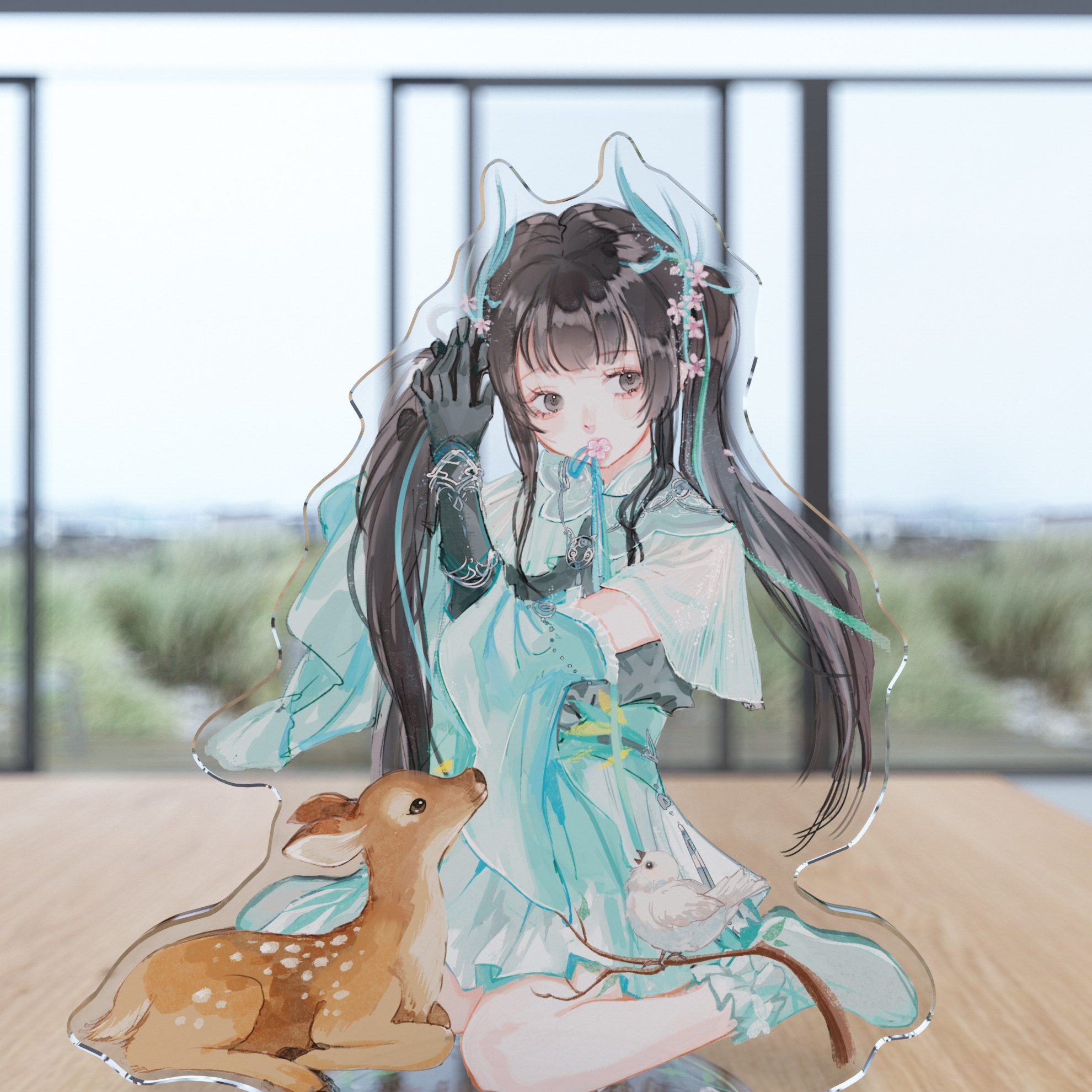 剑网3正版同人授权 小黑出品 剑三礼物 琴萝亚克力立牌