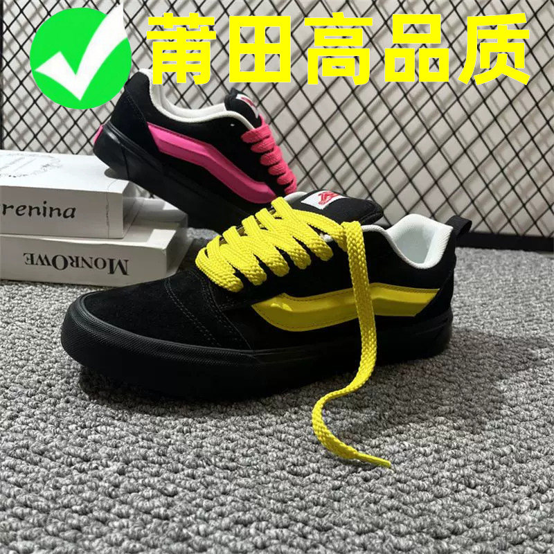 莆田经典款黑色胖胖面包鞋低帮男