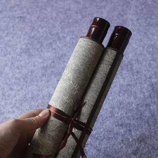 大卷轴周岁生日书法挂轴定制手持舞台对联表演拍摄道具订婚书寿礼