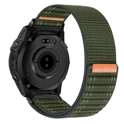 适用佳明海浪纹尼龙回环手表带