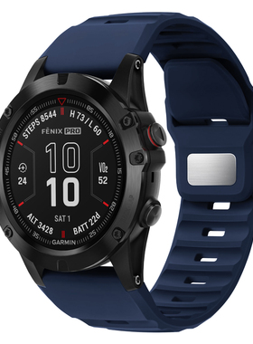 适用佳明Fenix8 51mm/7Xpro/fenix6X/5X反扣硅胶手表带Enduro3HR