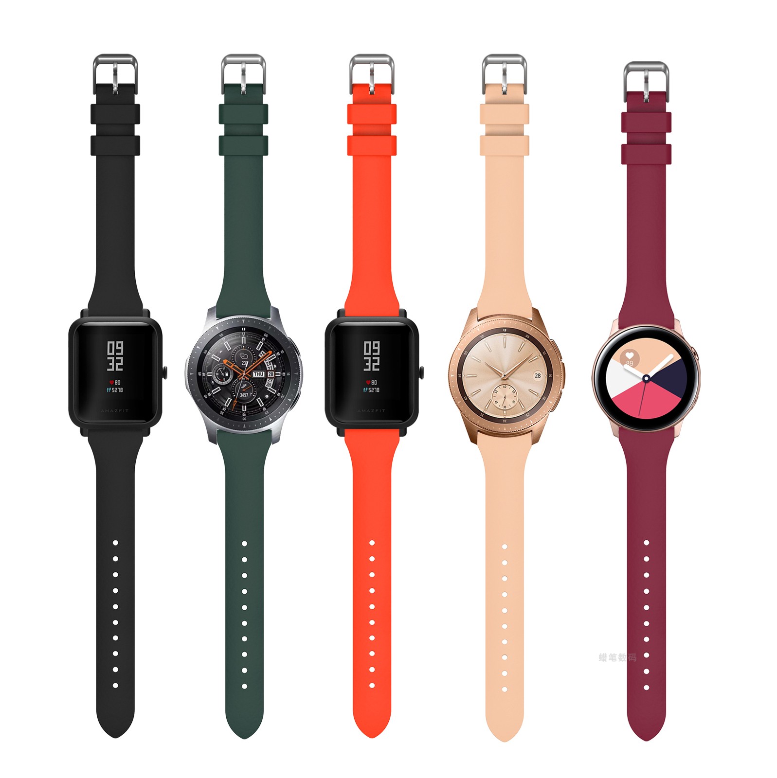 三星Watch456744小蛮腰硅胶表带